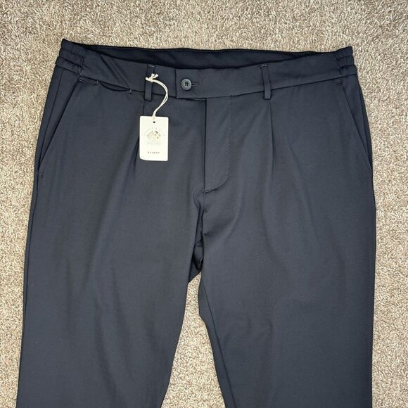 FRADI Tech Jogger PANTS FLAT MENS SIZE 38 X 32 Stretch Made In Italy NWT - Picture 2 of 15